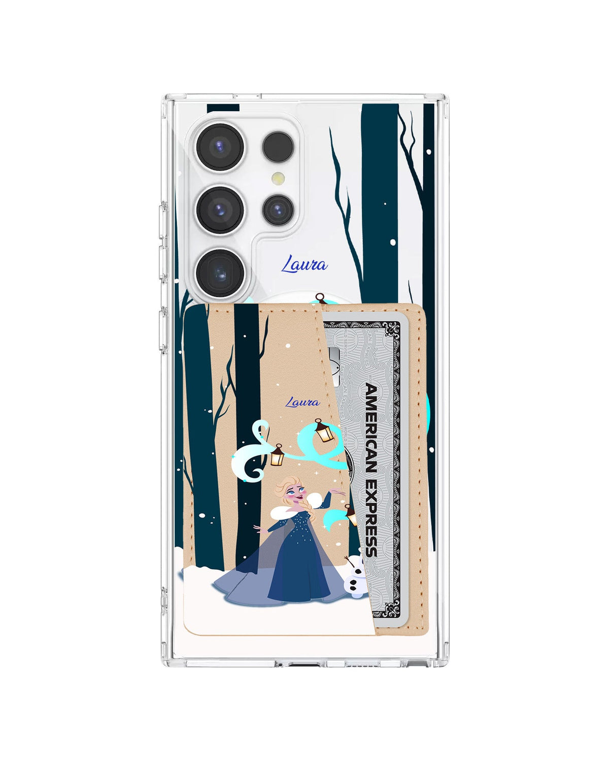 Android Leather Wallet Case - Elsa Olaf
