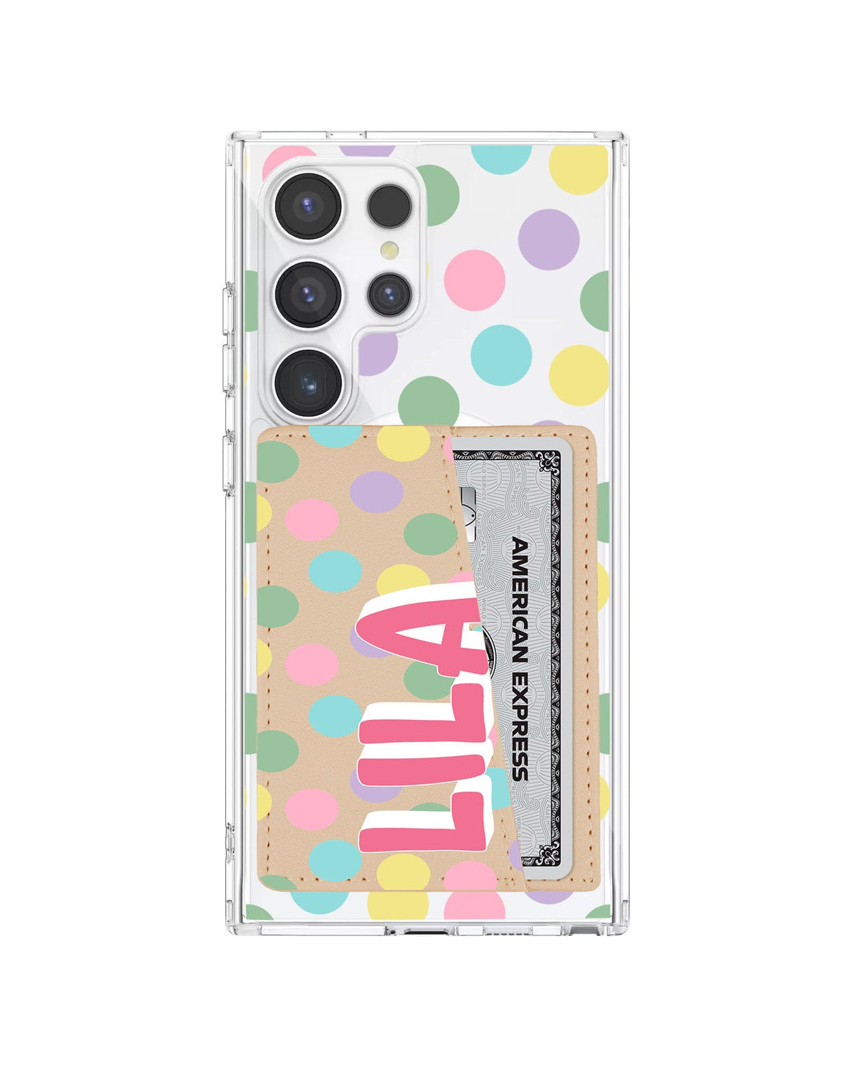 Android Leather Wallet Case - Dotty Delight