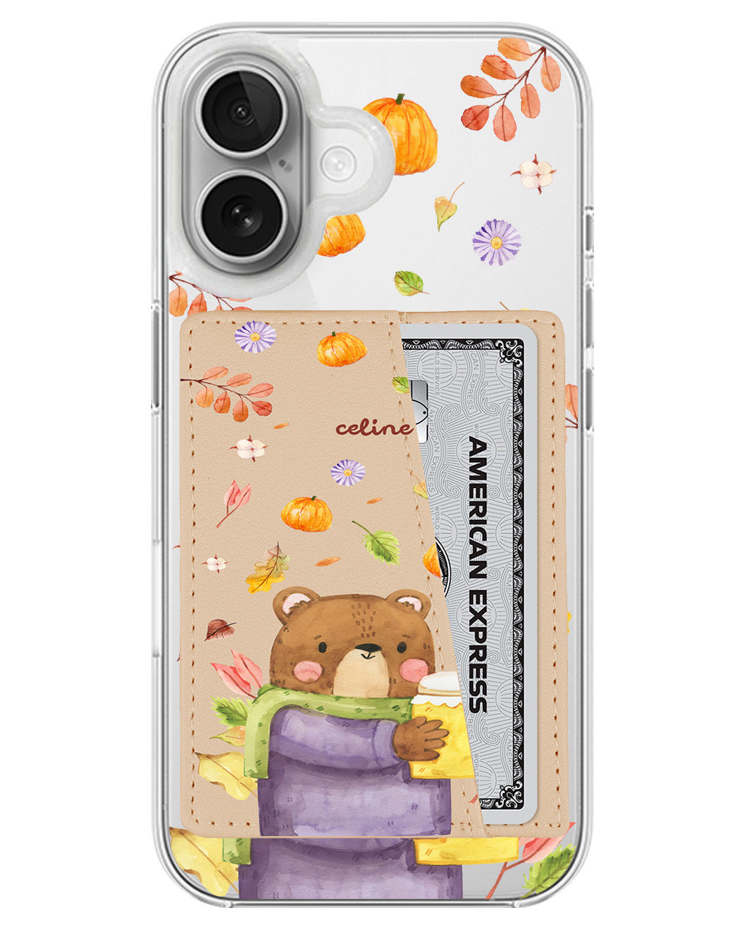 iPhone Leather Wallet Case - Honey In Autum