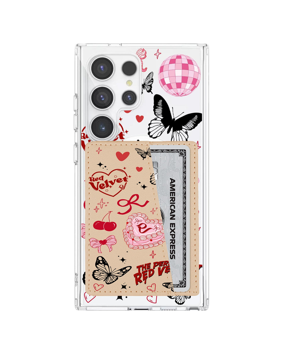 Android Leather Wallet Case - Red Velvet 2