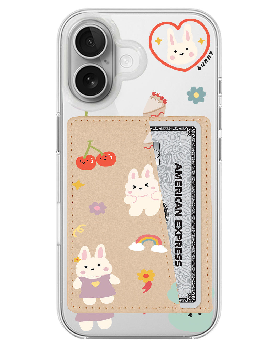 iPhone Leather Wallet Case - Bunny Life