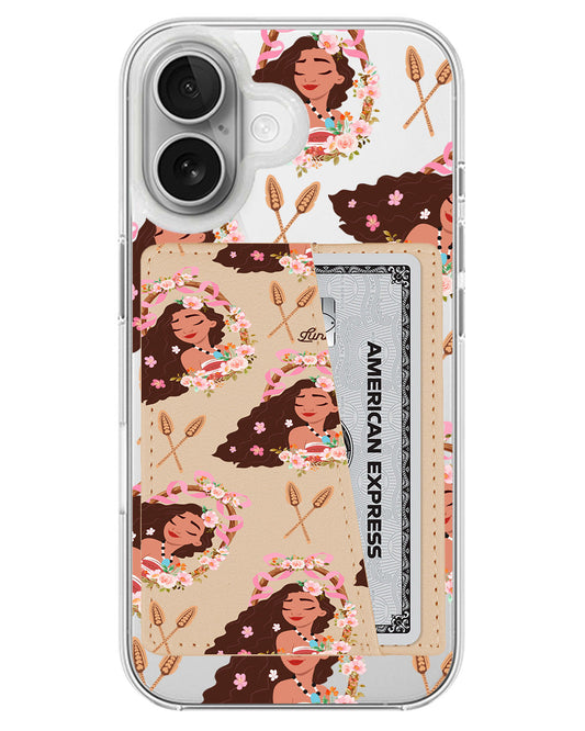 iPhone Leather Wallet Case - Moana