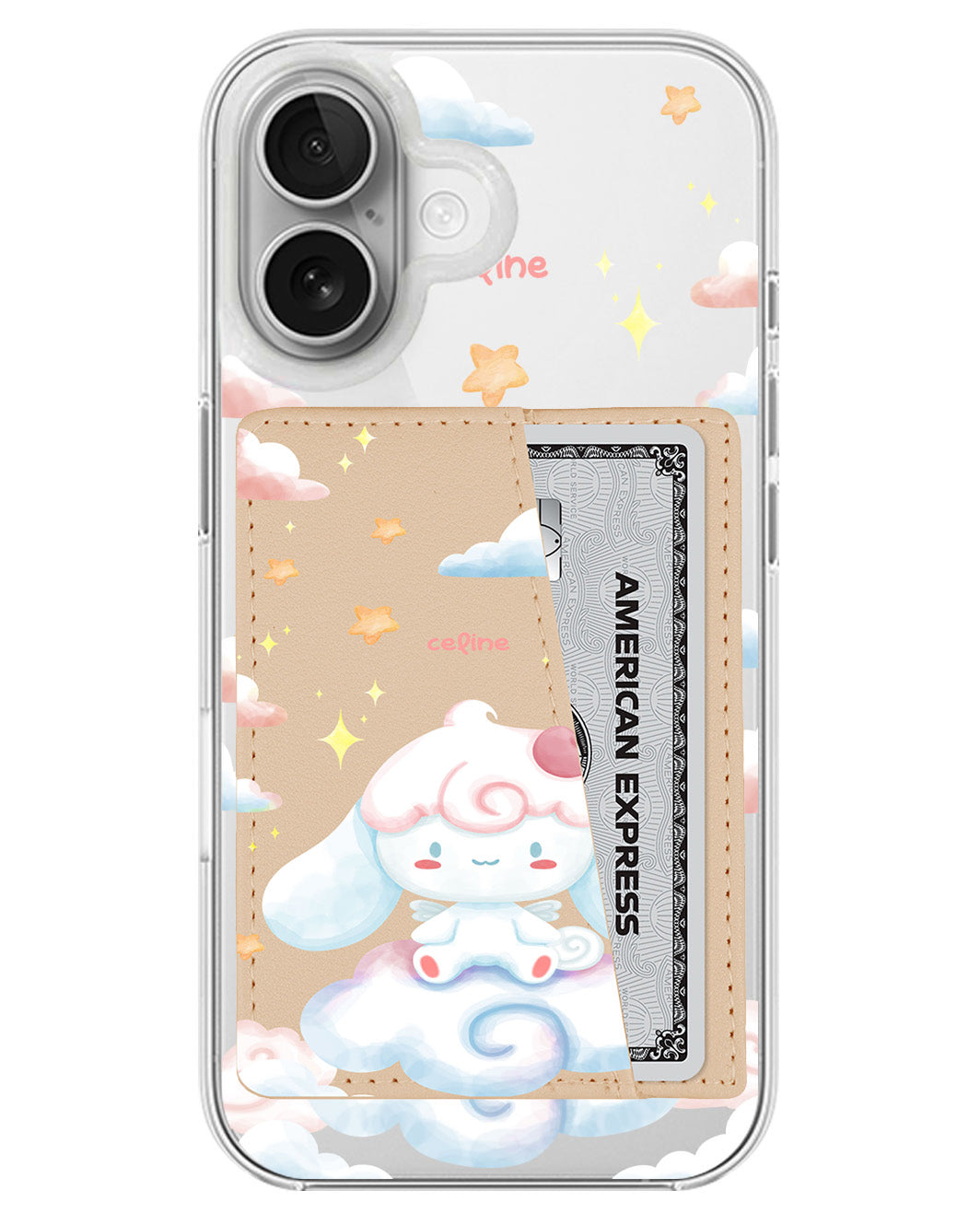 iPhone Leather Wallet Case - Cinnamoroll