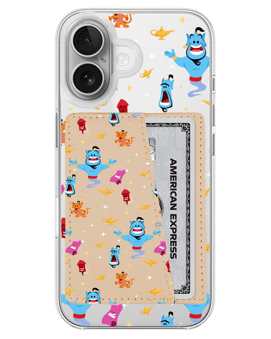 iPhone Leather Wallet Case - Genie The Lamp