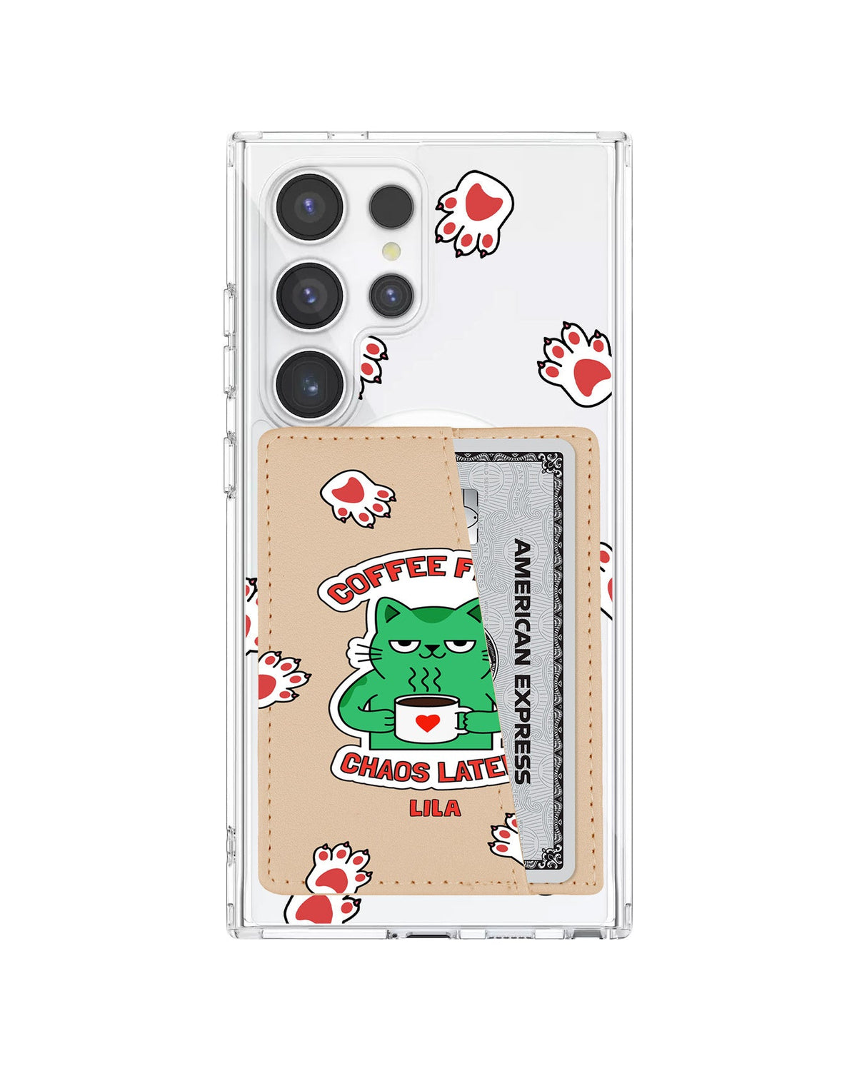 Android Leather Wallet Case - Coffee Before Chaos
