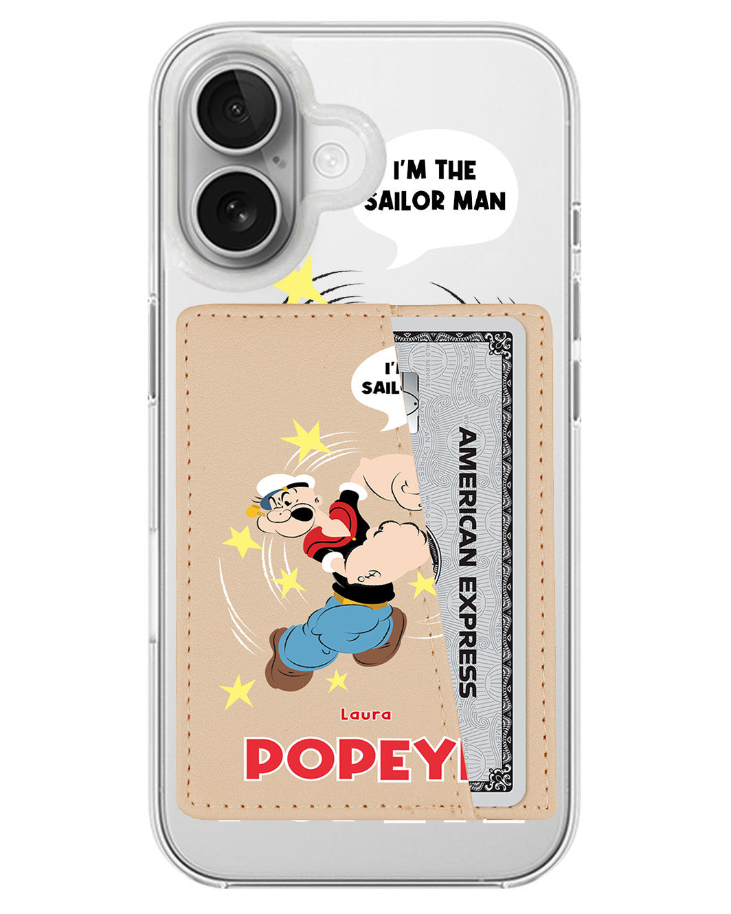 iPhone Leather Wallet Case - I'm The Sailor Man