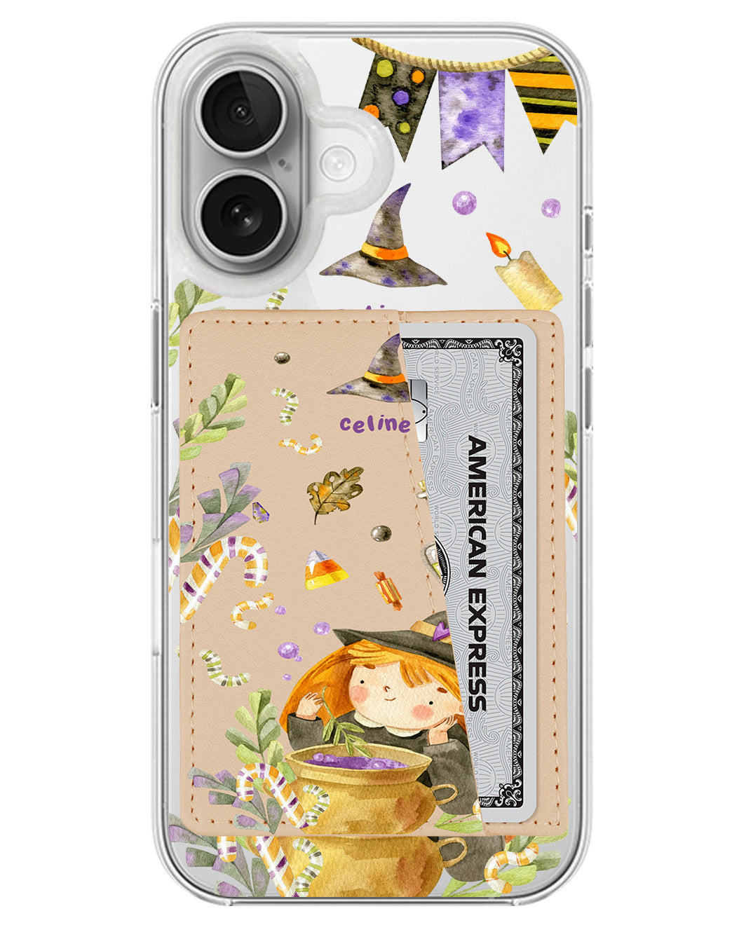 iPhone Leather Wallet Case - Witch's Posion