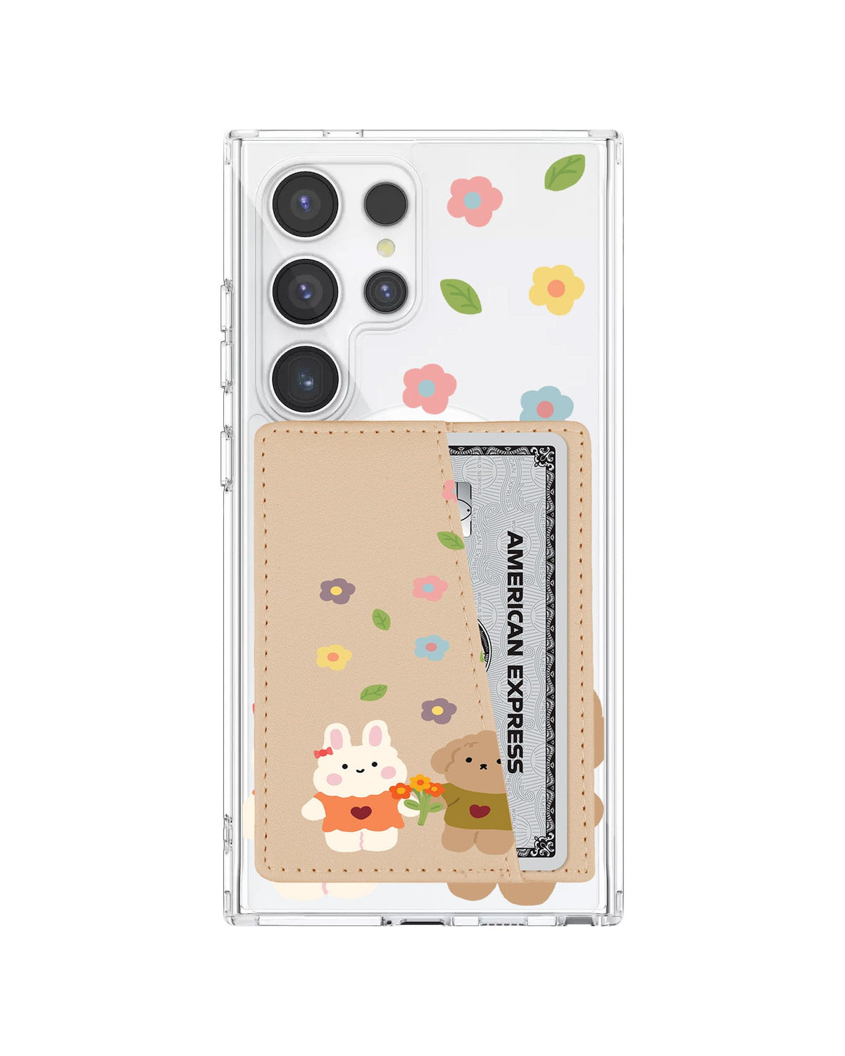 Android Leather Wallet Case - Flower Date