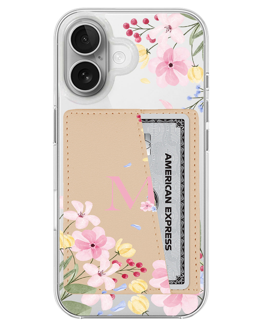 iPhone Leather Wallet Case - Flower Garden