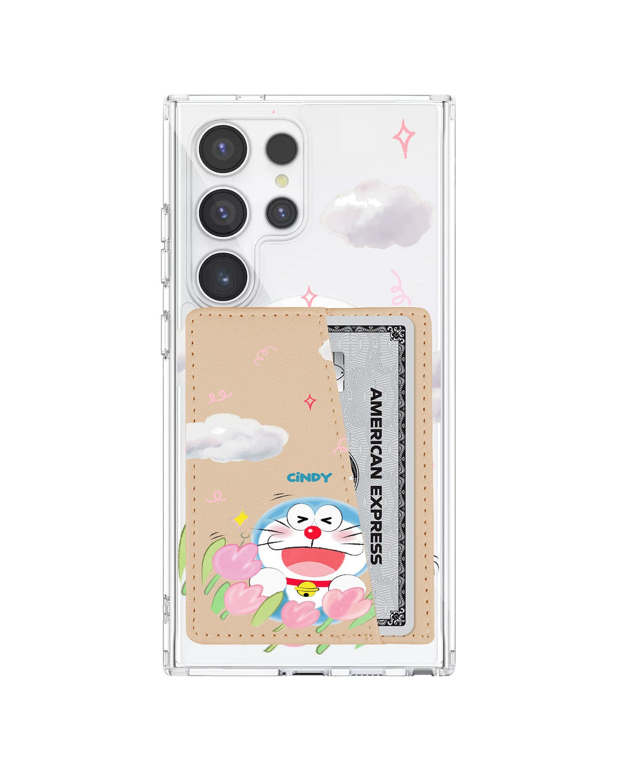 Android Leather Wallet Case - Dora Flower