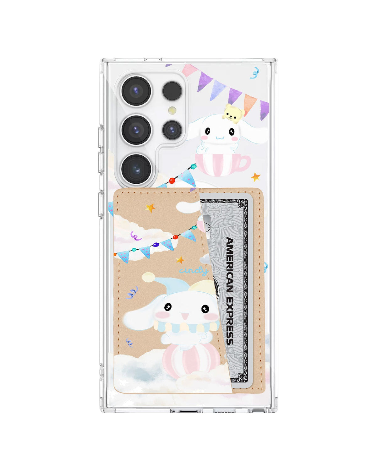 Android Leather Wallet Case - Cinnamoroll Circus