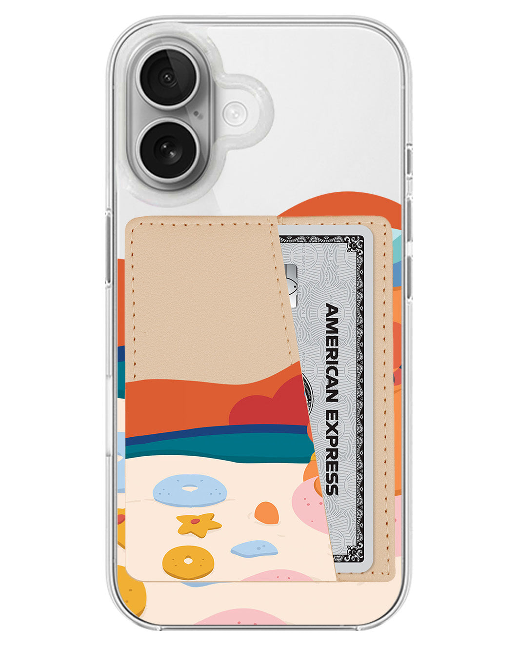 iPhone Leather Wallet Case - Beach Day Out