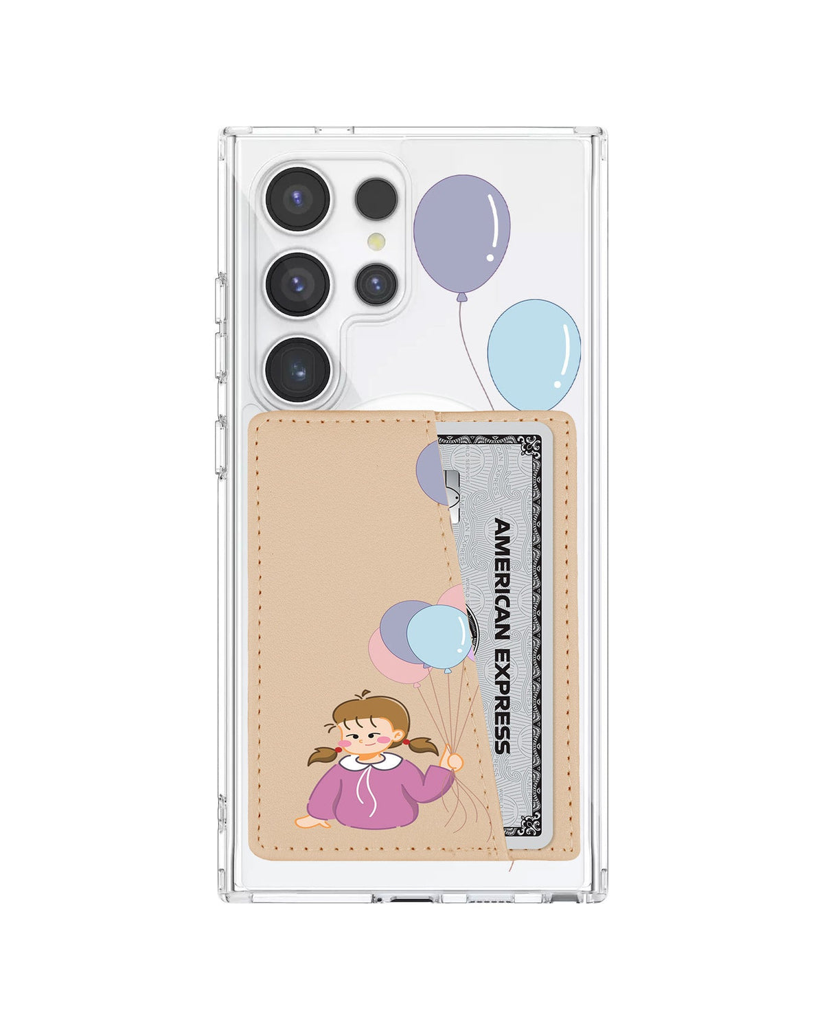 Android Leather Wallet Case - Lily