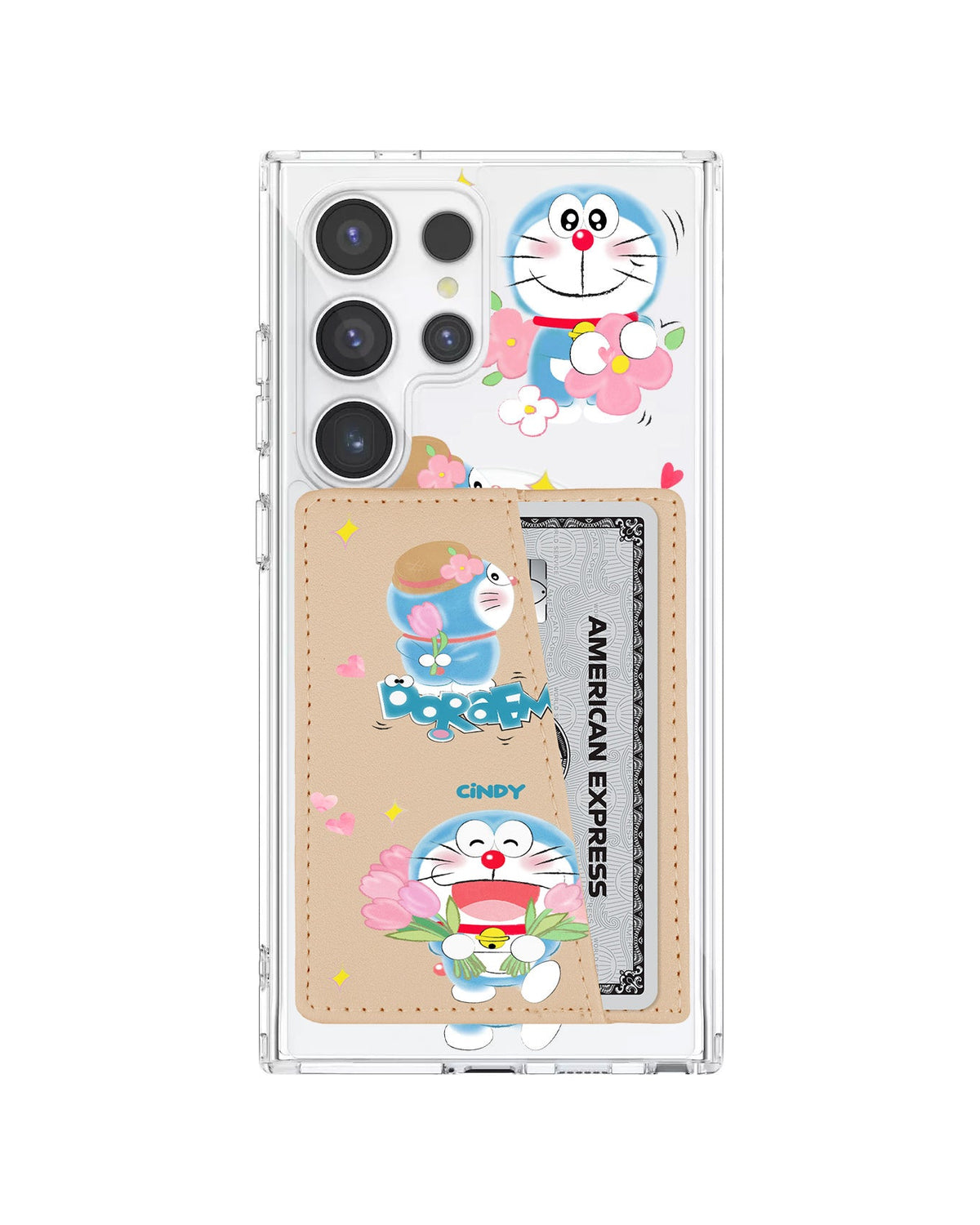 Android Leather Wallet Case - Fall In Love Dora