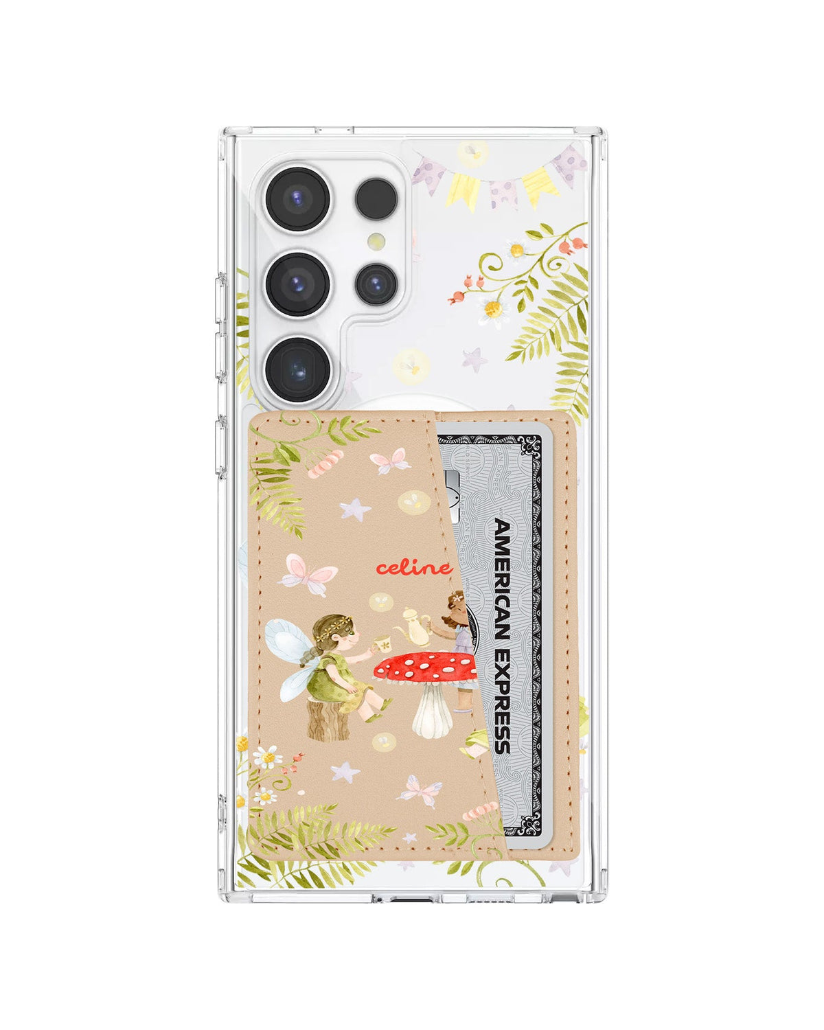 Android Leather Wallet Case - Tea Party