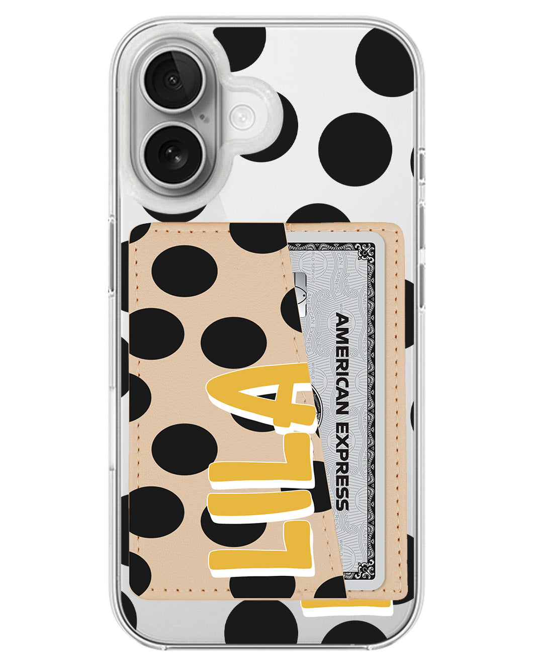 iPhone Leather Wallet Case - Ladybug Love