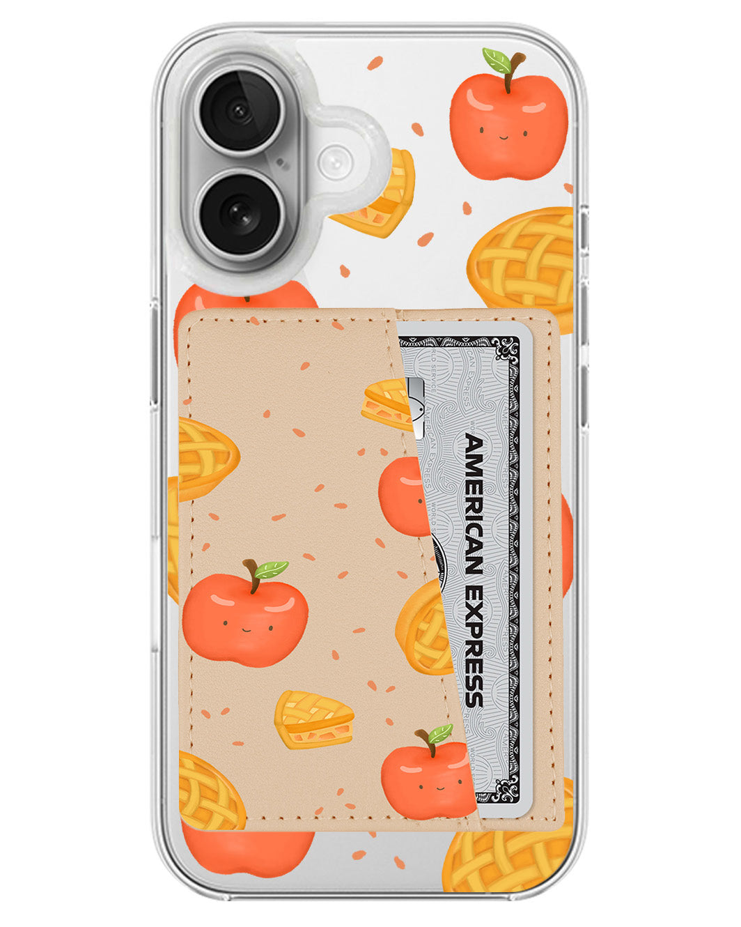 iPhone Leather Wallet Case - Apple Pie