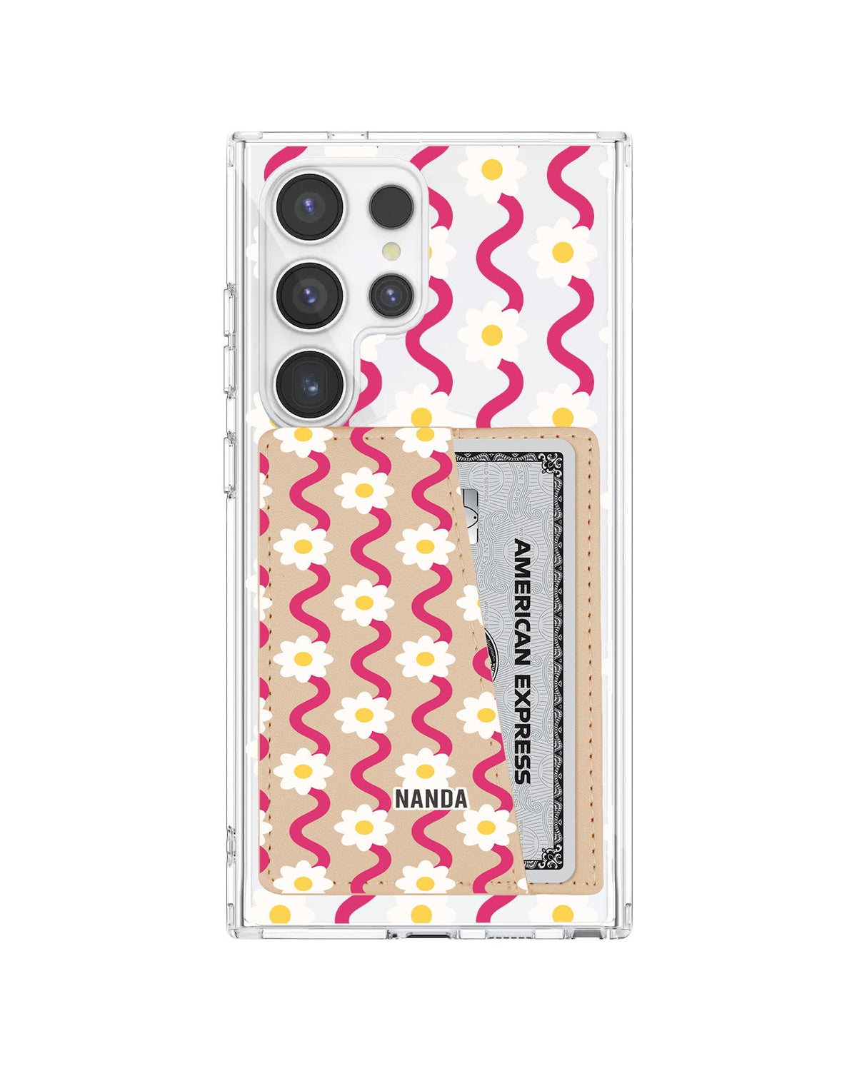 Android Leather Wallet Case - Daisy Disco