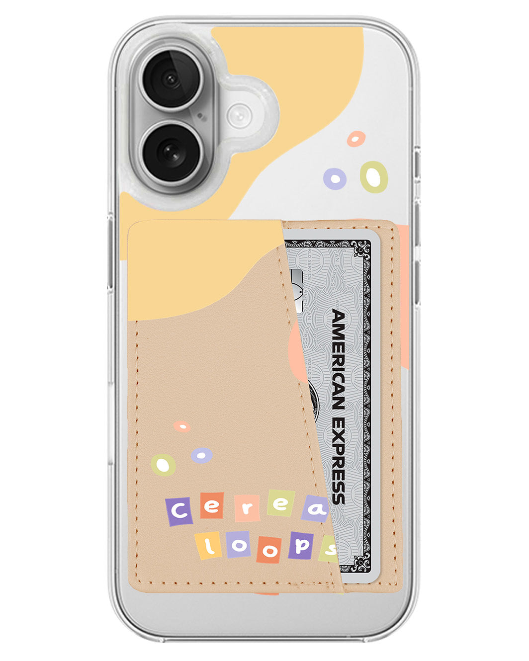 iPhone Leather Wallet Case - Cereal Loops