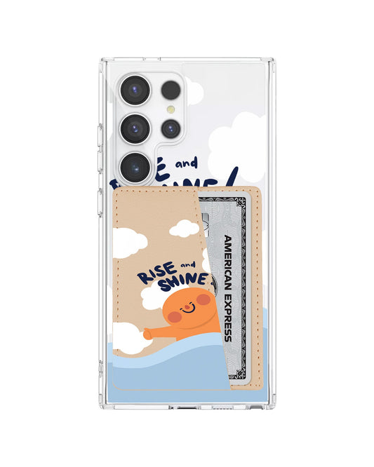 Android Leather Wallet Case - Rise And Shine