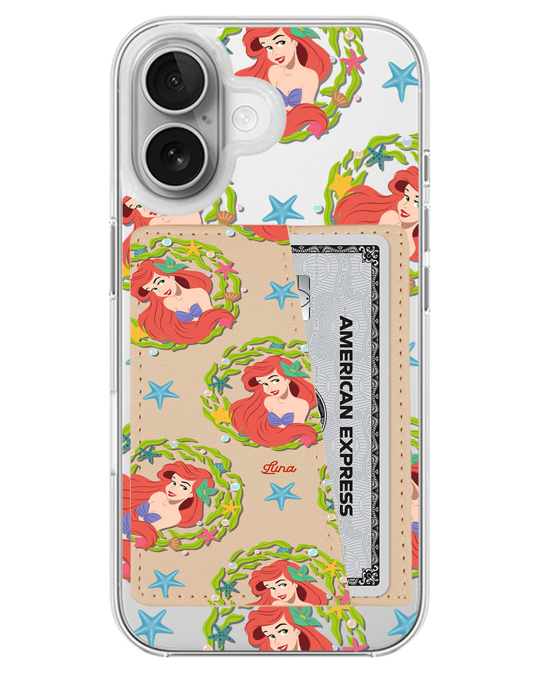 iPhone Leather Wallet Case - Ariel