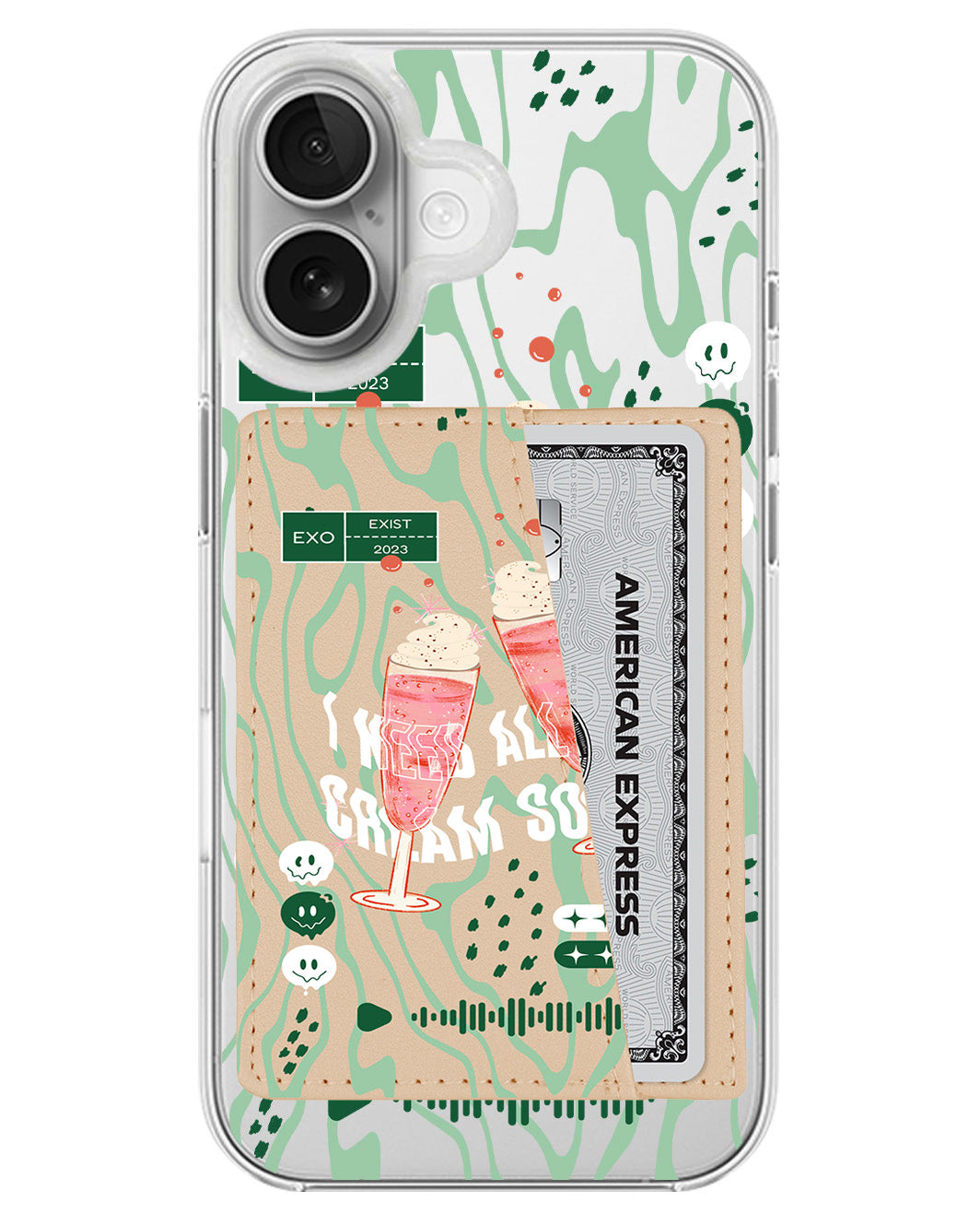 iPhone Leather Wallet Case - EXO 1