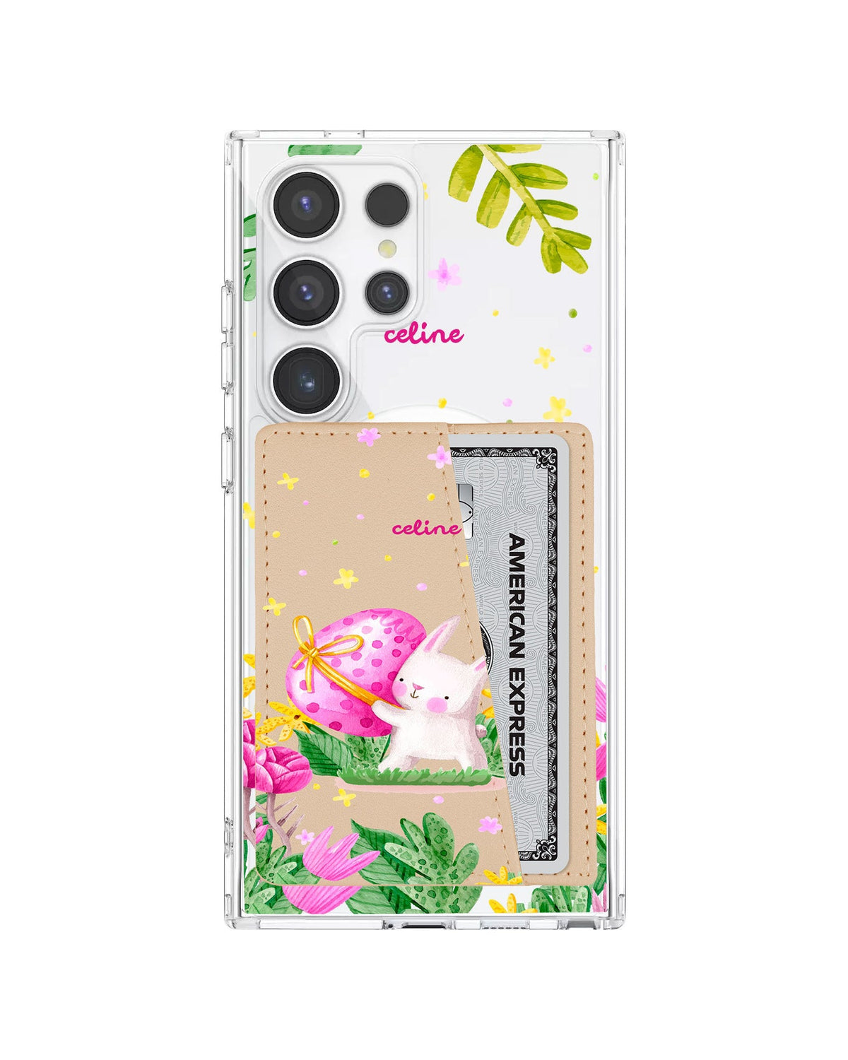 Android Leather Wallet Case - Easter Bunny