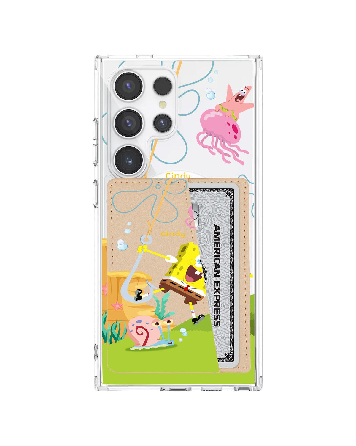 Android Leather Wallet Case - Spongebob 2