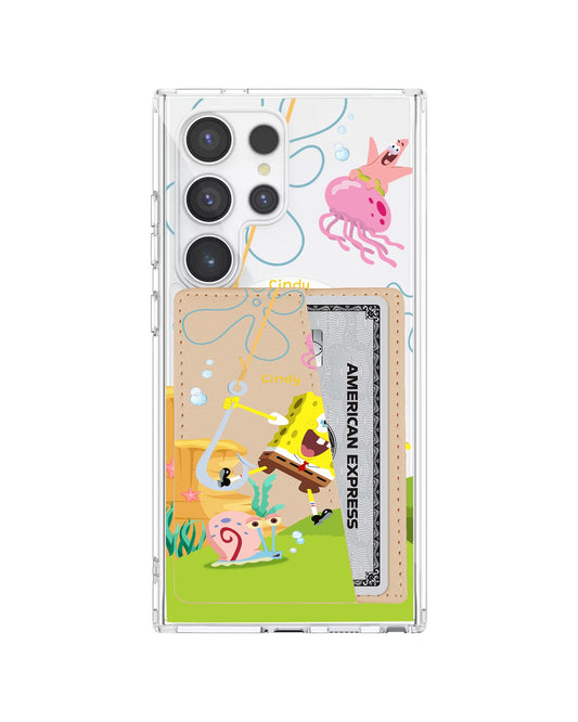 Android Leather Wallet Case - Spongebob 2