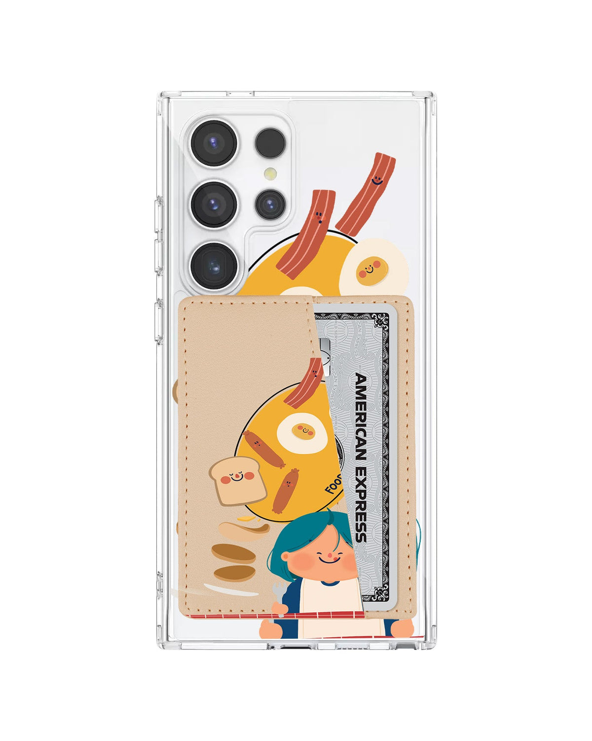 Android Leather Wallet Case - Food First