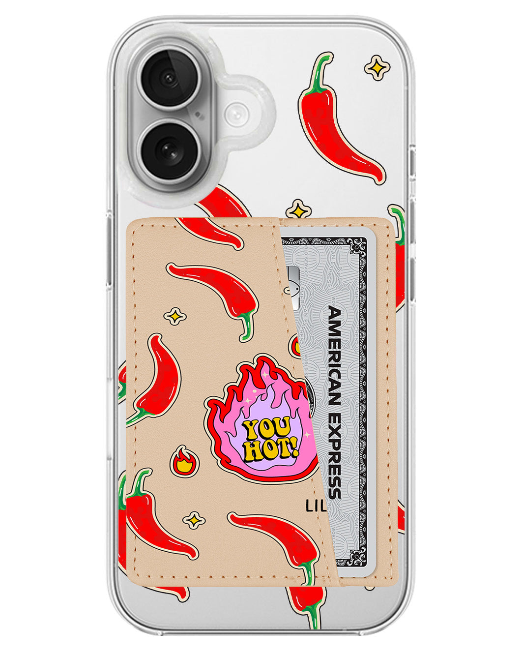 iPhone Leather Wallet Case - Too Hot To Handle