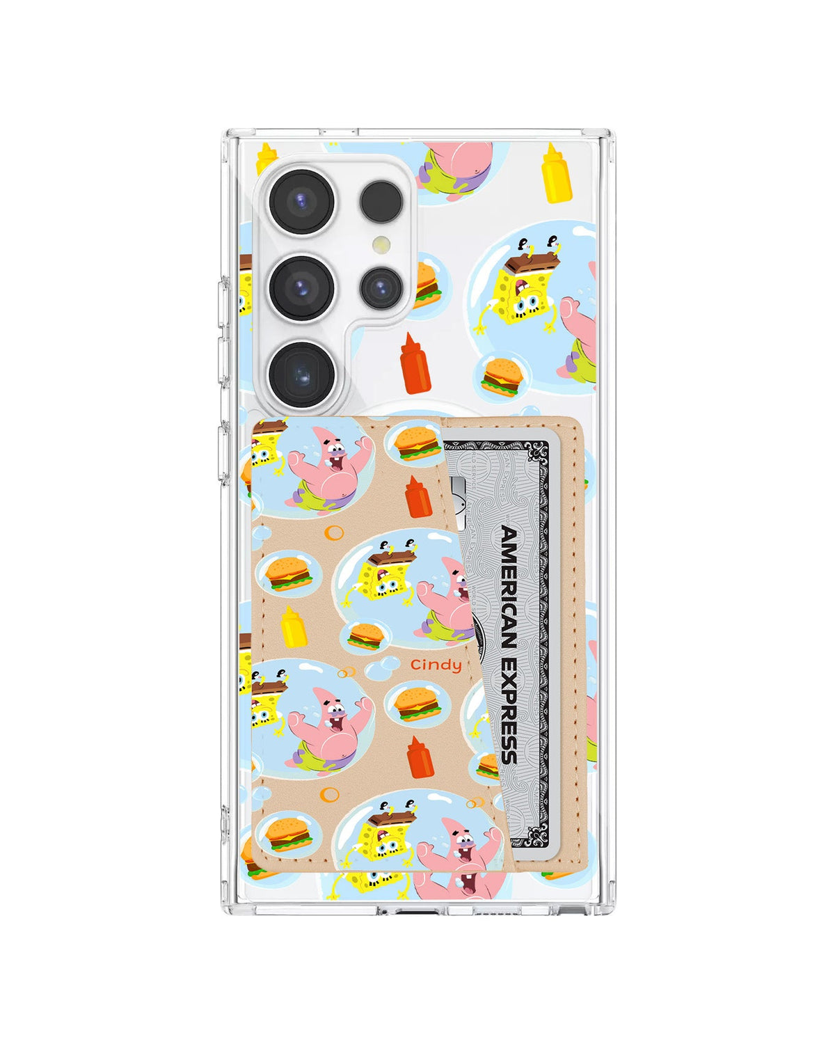 Android Leather Wallet Case - Bubble Patty