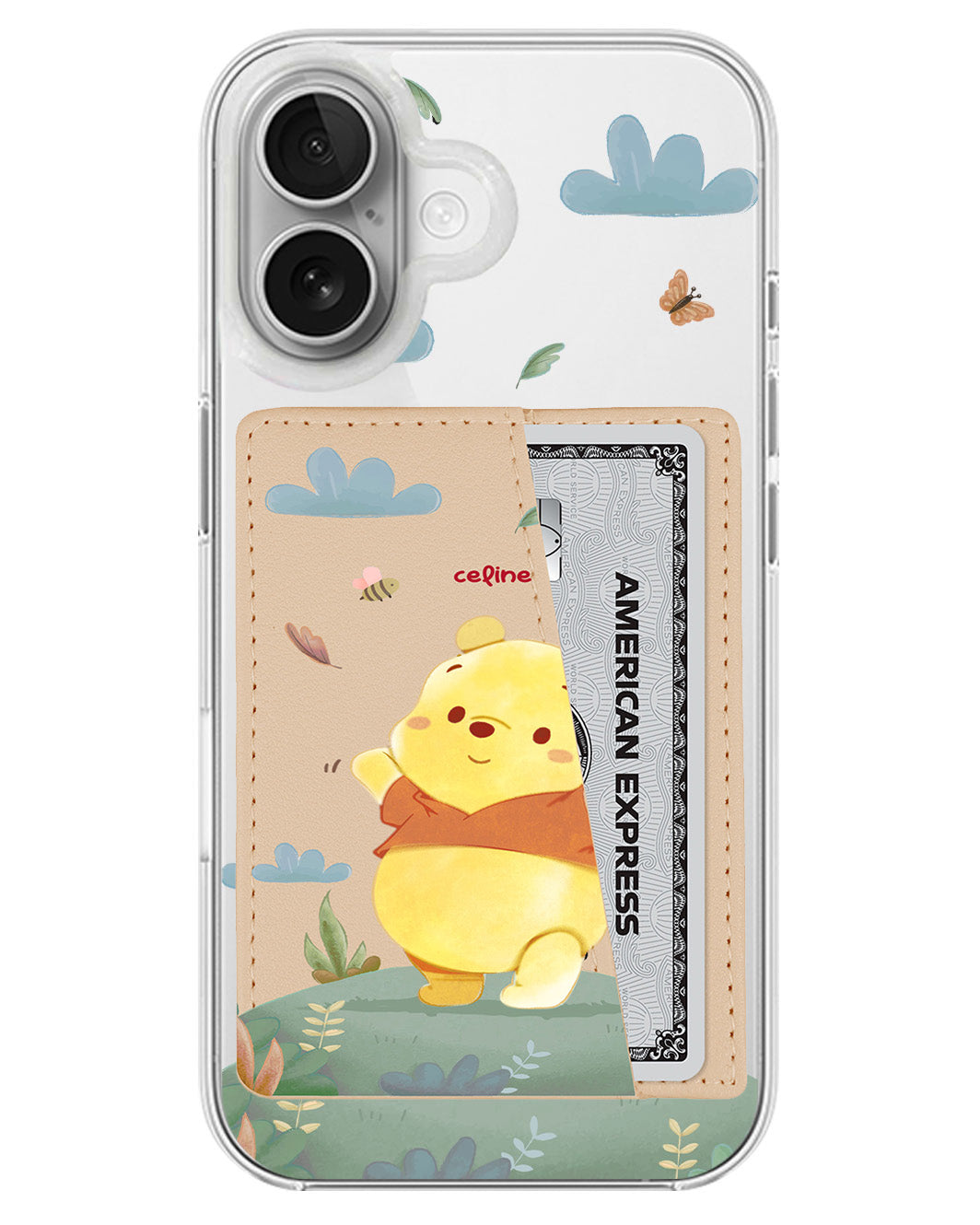 iPhone Leather Wallet Case - Winnie The Pooh