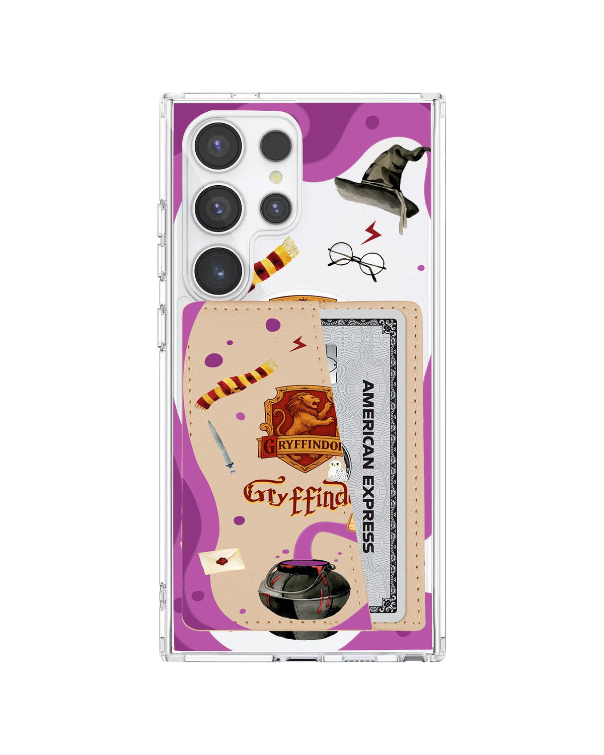 Android Leather Wallet Case - Gryffindor