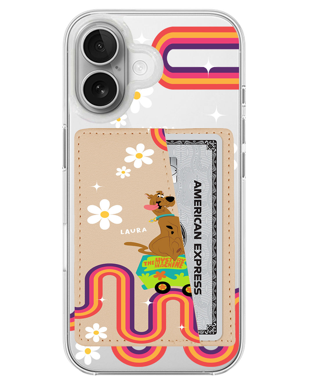 iPhone Leather Wallet Case - The Mystery Machine