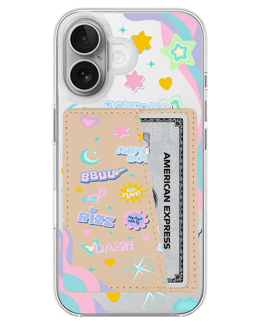 iPhone Leather Wallet Case - Plave