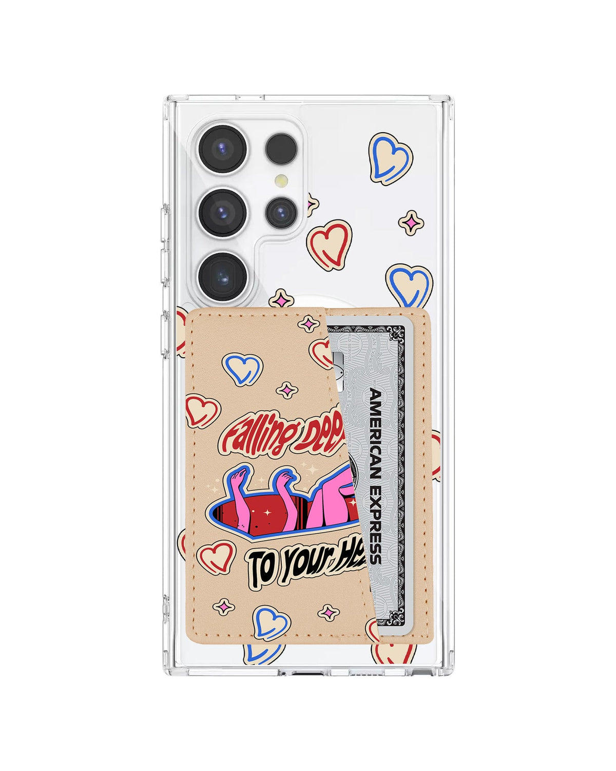 Android Leather Wallet Case - Falling Deeper