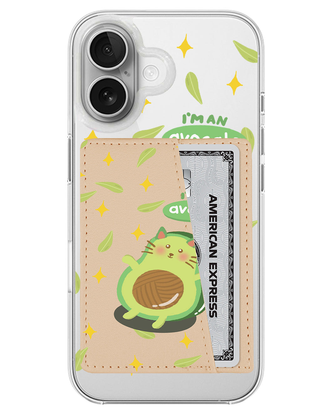 iPhone Leather Wallet Case - Avo