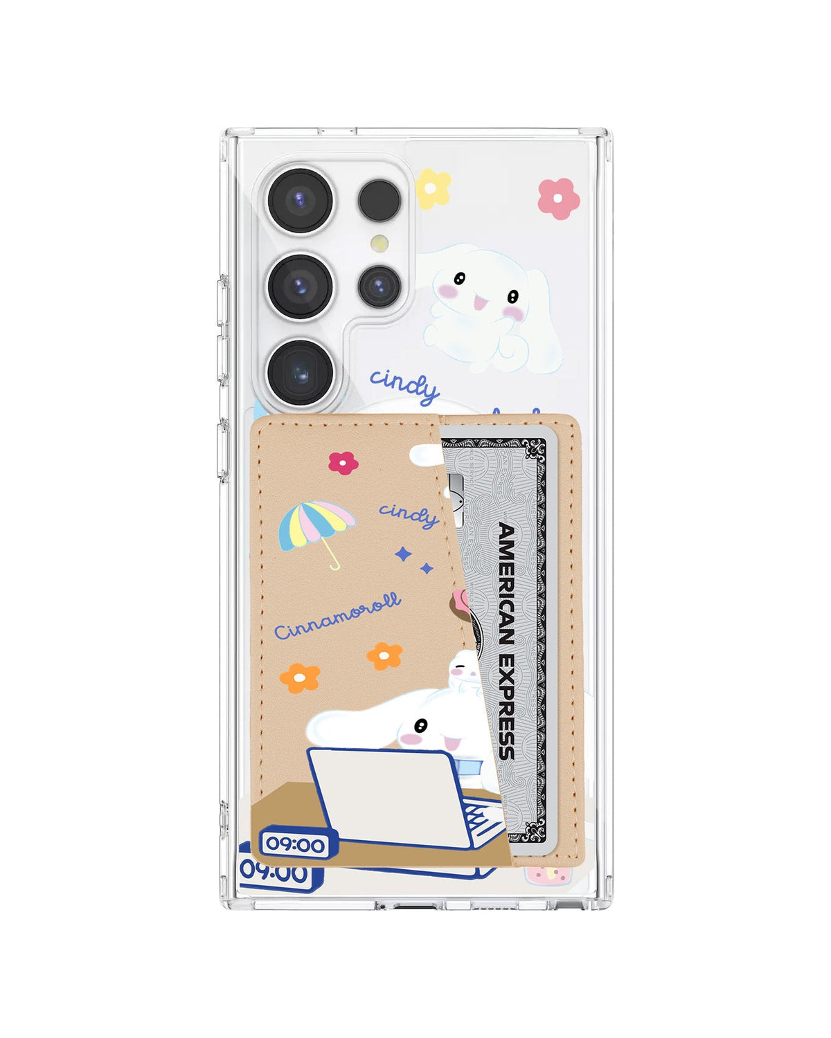 Android Leather Wallet Case - Hard Work Cinnamoroll