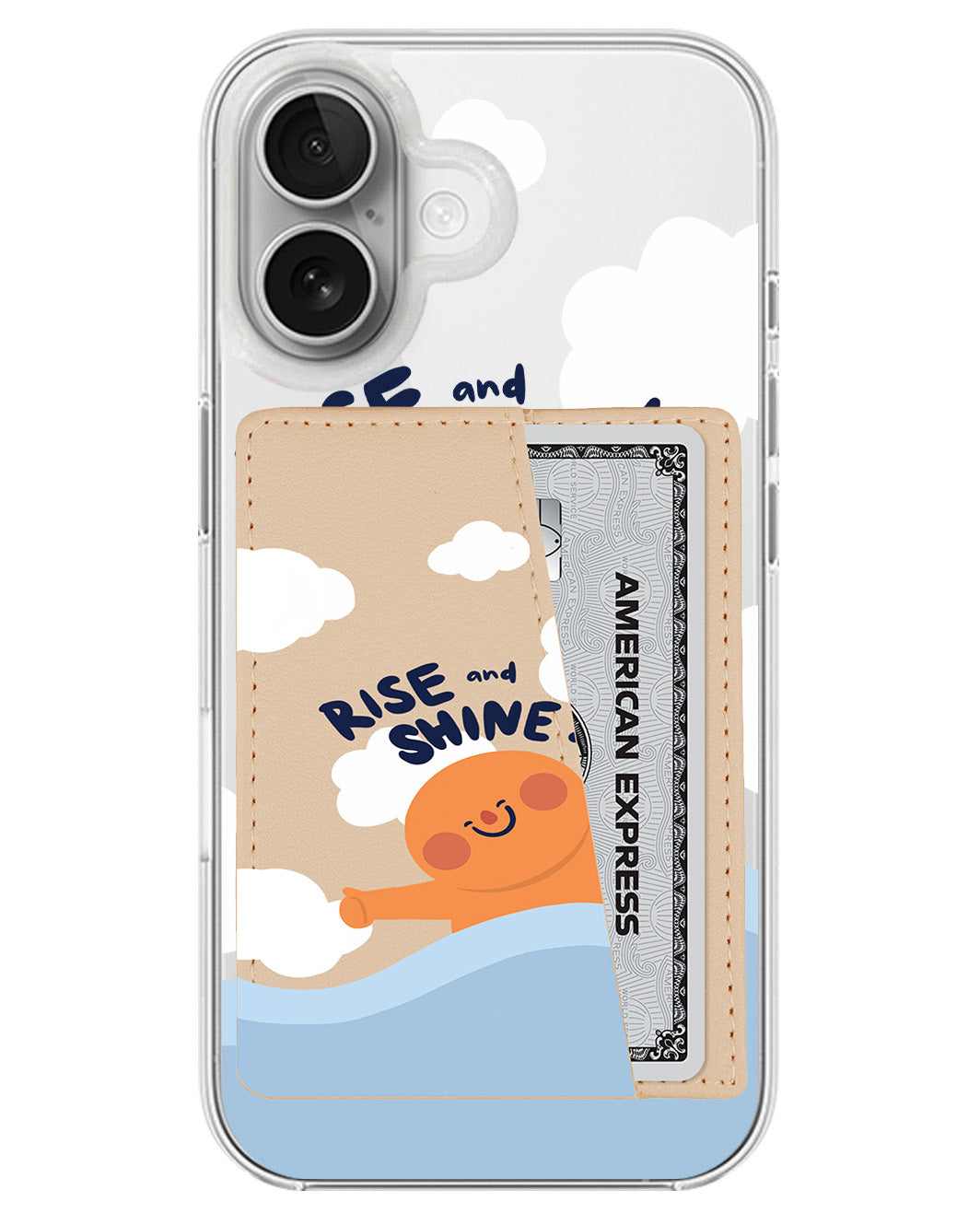iPhone Leather Wallet Case - Rise And Shine