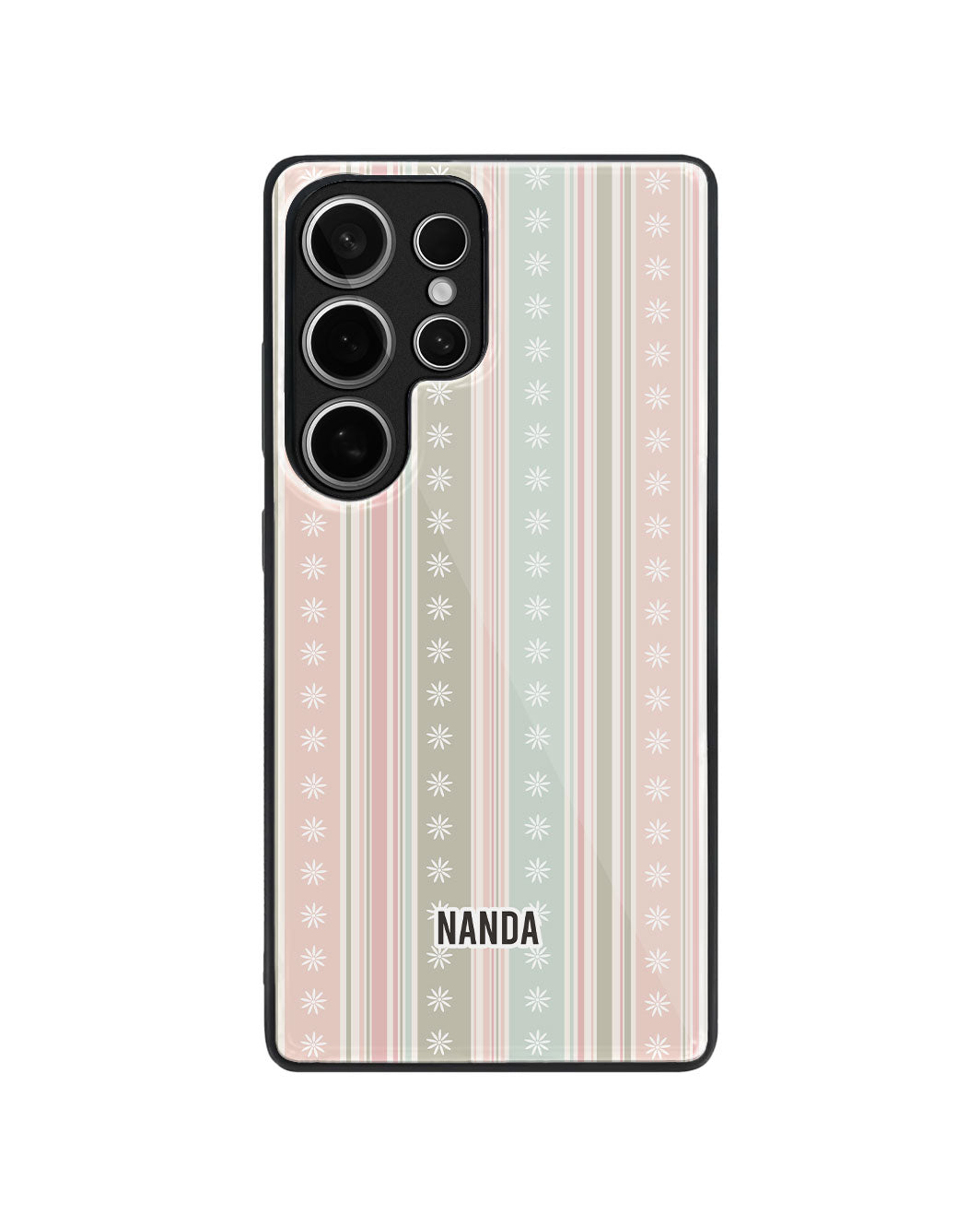 Android Premium Glaze Case - Soft Bloom Stripes