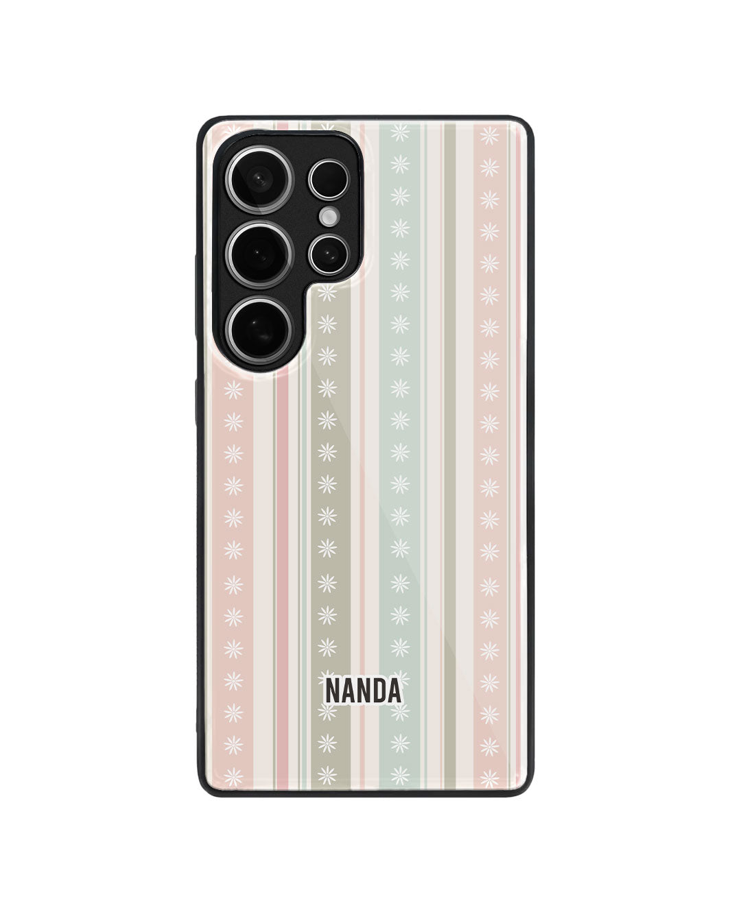 Android Premium Glaze Case - Soft Bloom Stripes