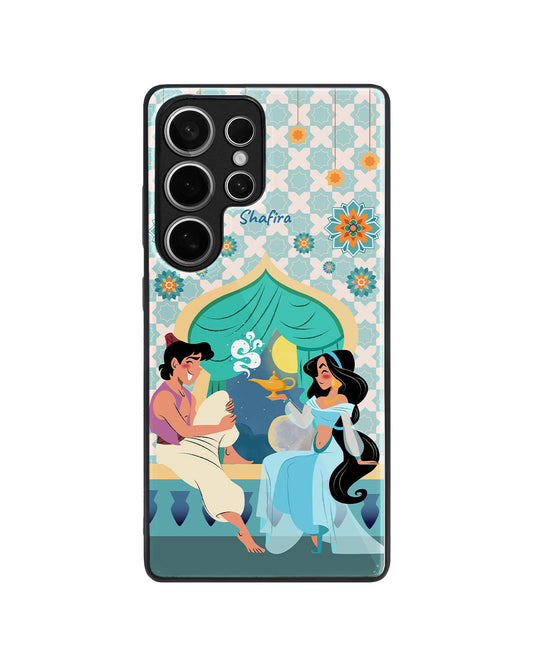 Android Premium Glaze Case - Aladdin With Jasmin