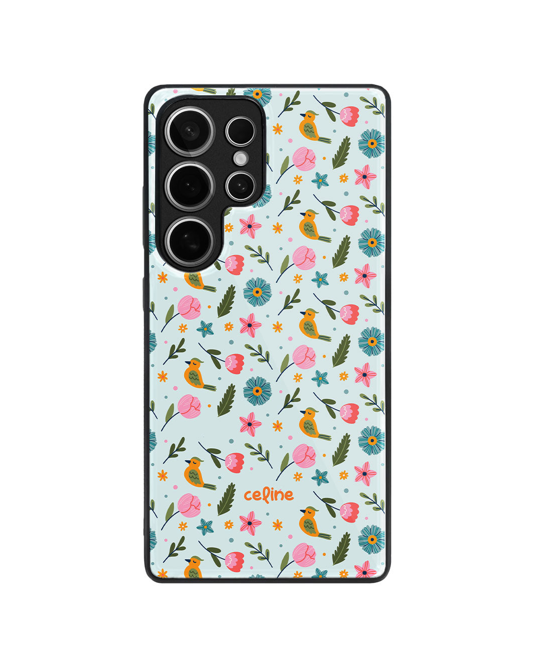 Android Premium Glaze Case - Flower Bird
