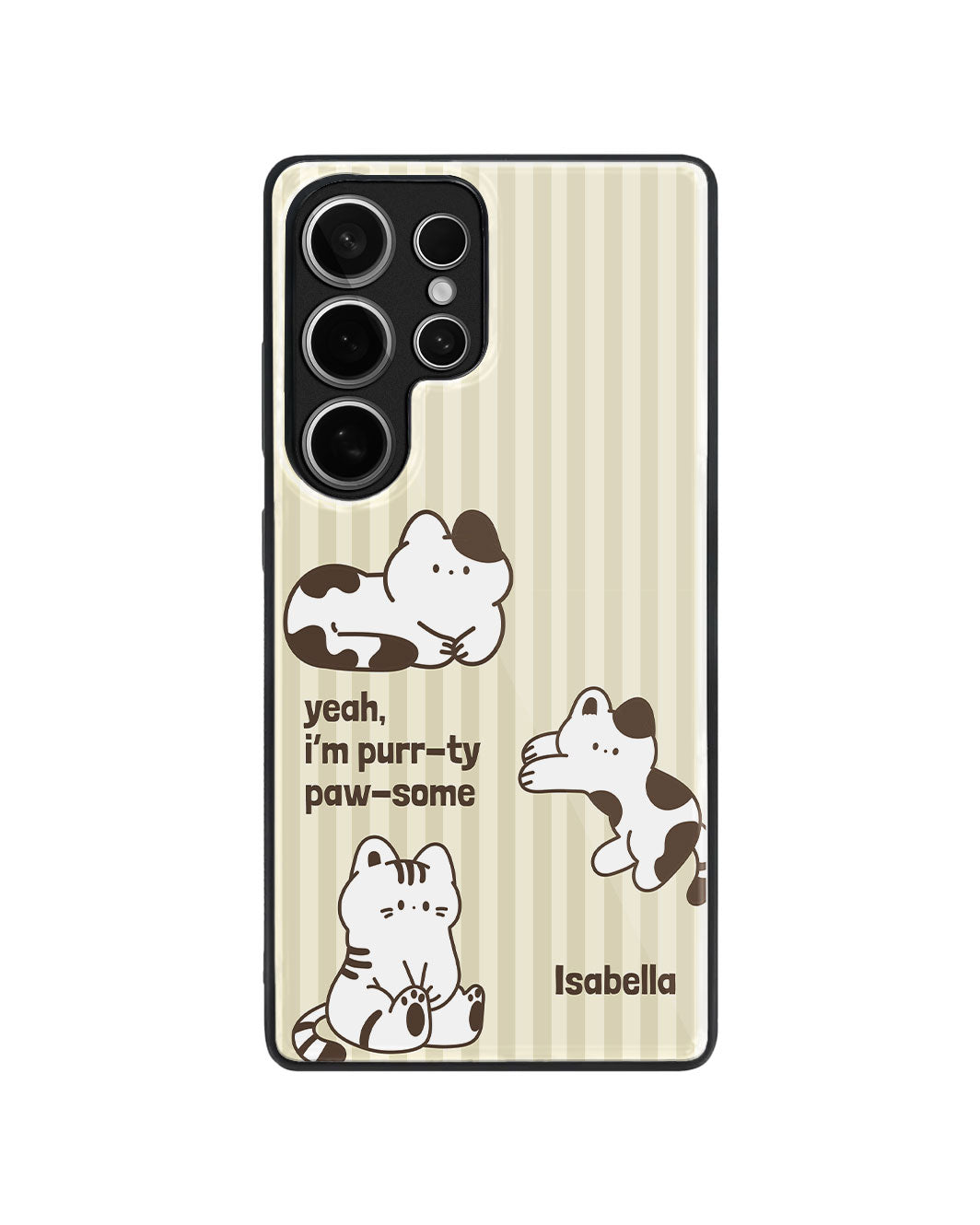 Android Premium Glaze Case - Purrty Pawsome