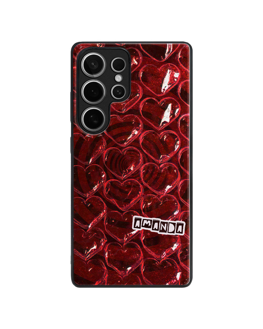 Android Premium Glaze Case - Spiral Hearts