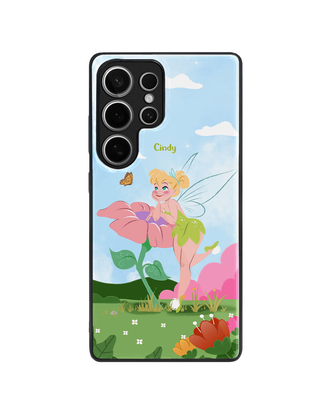 Android Premium Glaze Case - Tink Flower