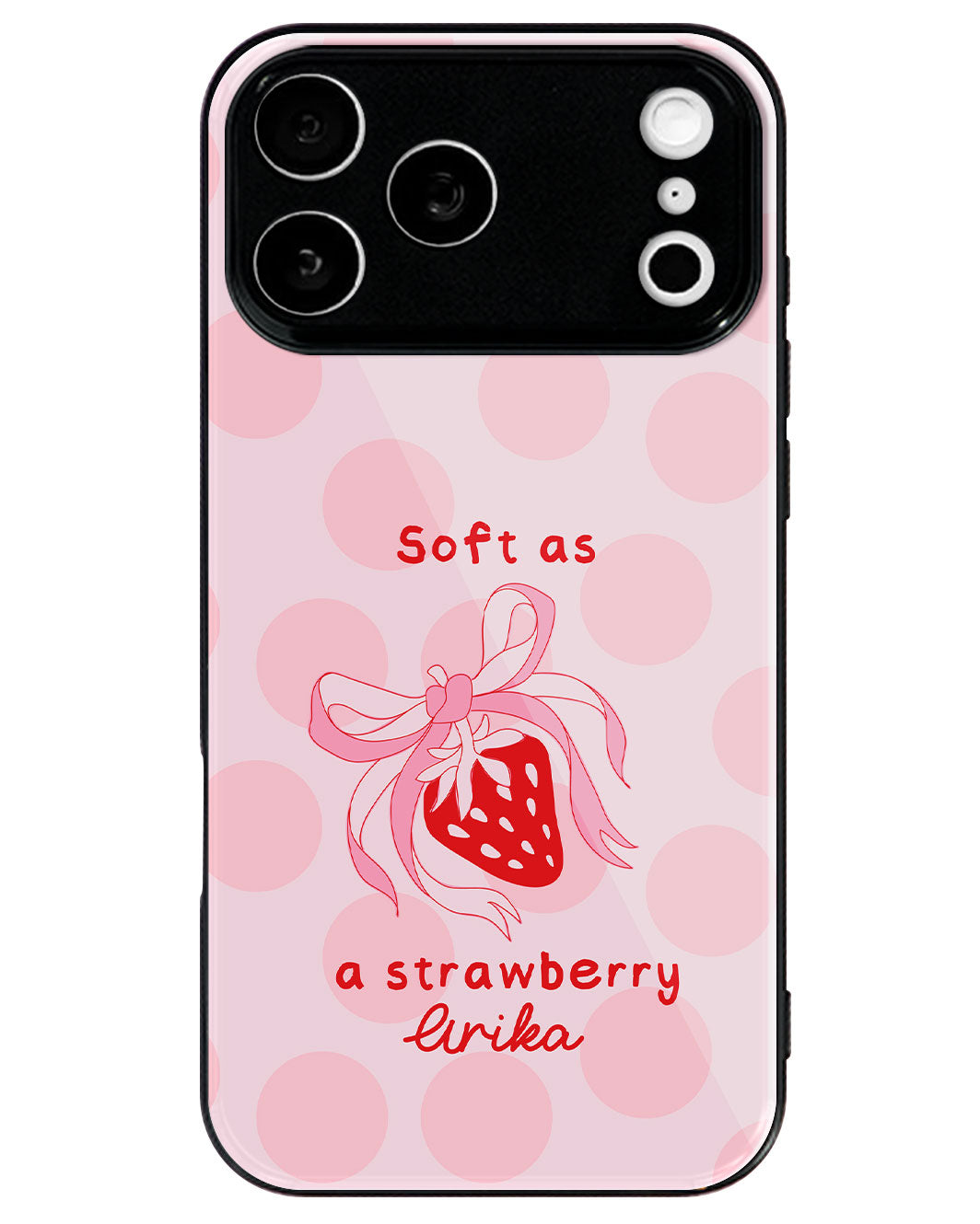 iPhone Premium Glaze Case - Strawberry Softie