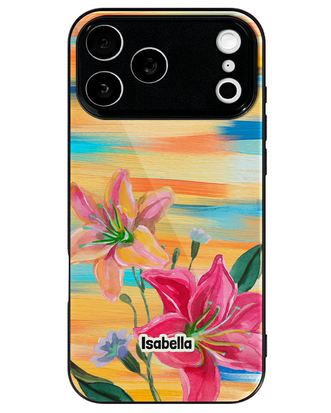 iPhone Premium Glaze Case - Sunset Lily