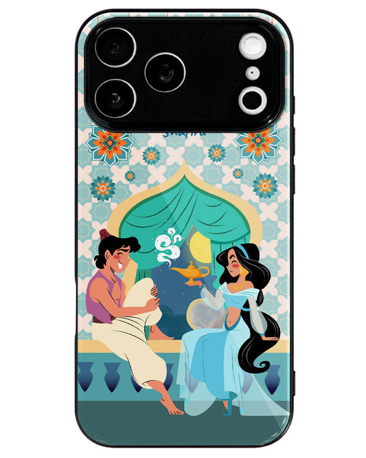 iPhone Premium Glaze Case - Aladdin With Jasmin